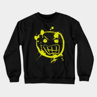 Angry graffiti face Crewneck Sweatshirt